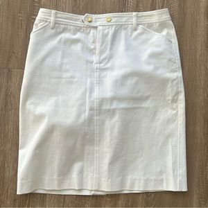 Vintage Ralph Lauren White Pencil Skirt Size 6